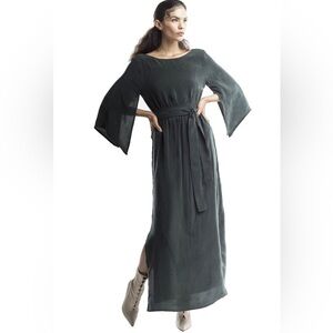 Bethany Yellowtail Pine Dress - Deep Forest Green NWT